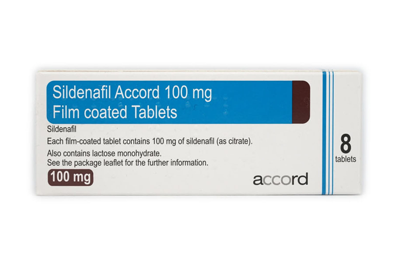 Erectile Dysfunction Sildenafil 100mg 8 tablets