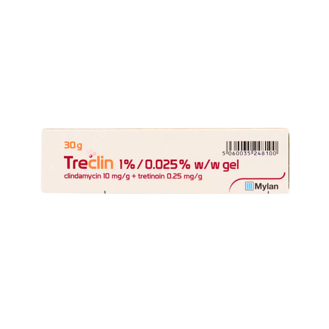 Treclin Gel (Clindamycin 1% / Tretinoin 0.025%) — Prescription Acne Treatment
