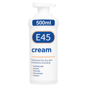 E45 Cream 500g emollient for dry skin — pump pack