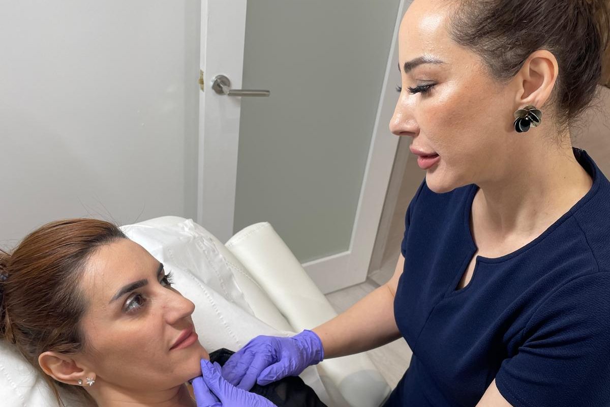 Consultation before anti-wrinkle injections at the Bury and Manchester clinic