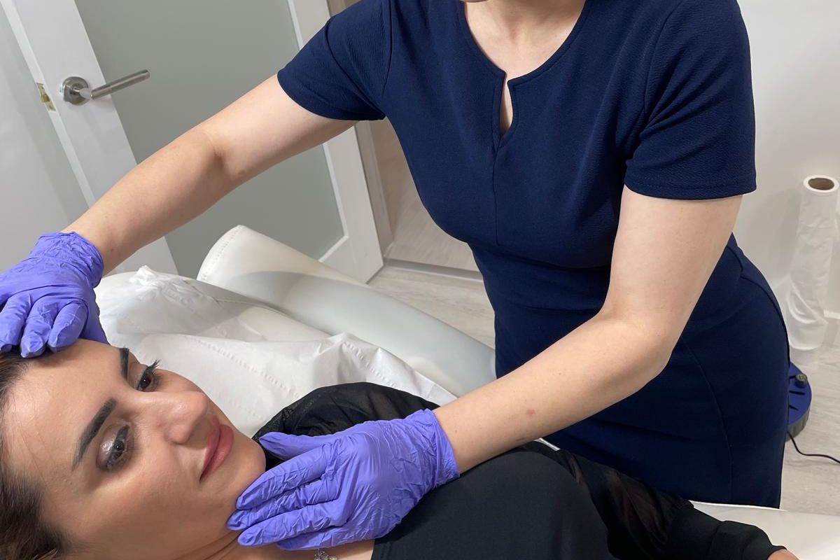 Prescriber-led aesthetics assessment at our Bury clinic — checking suitability before any lip flip or lip filler treatment