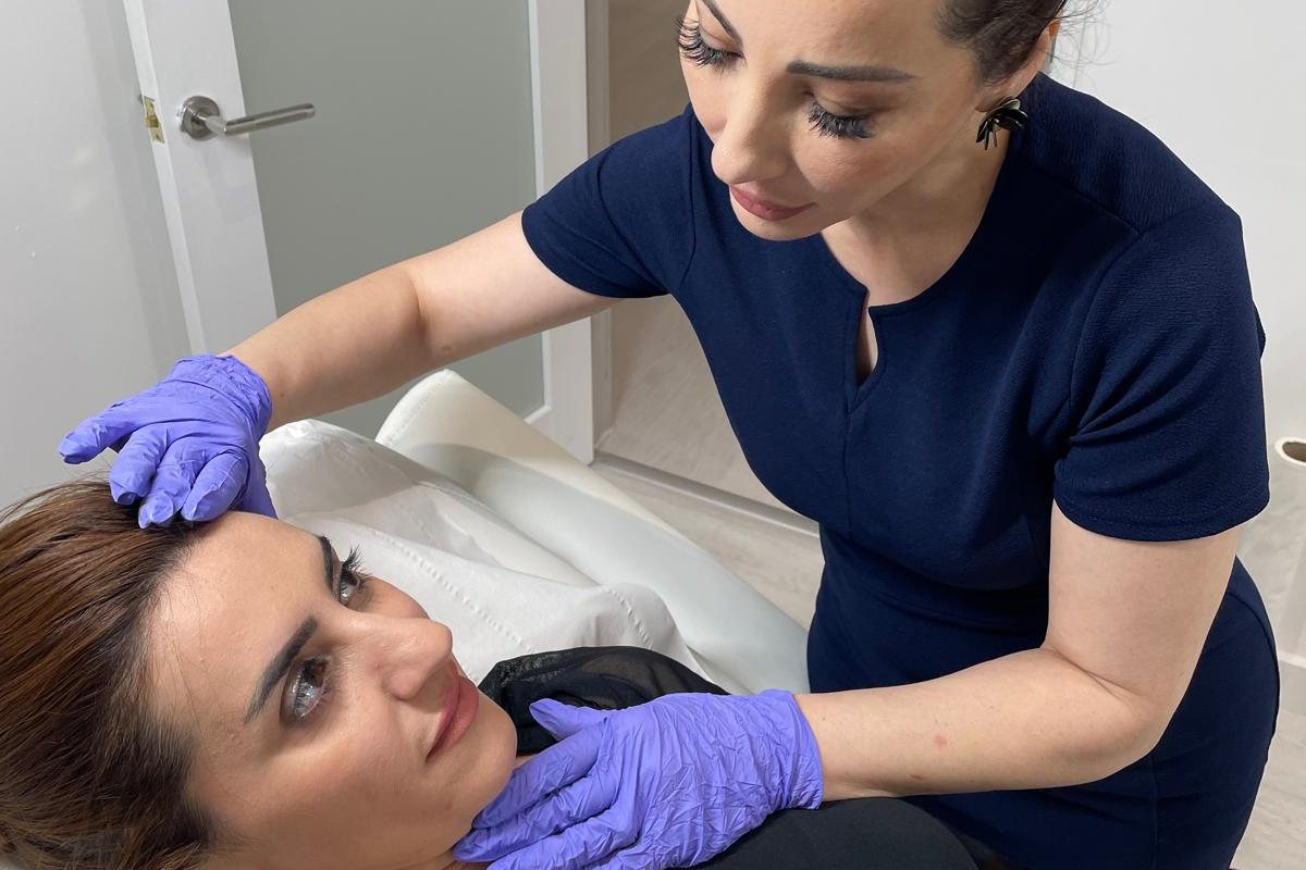 Prescriber-led skin booster consultation and skin assessment at a Bury aesthetics clinic
