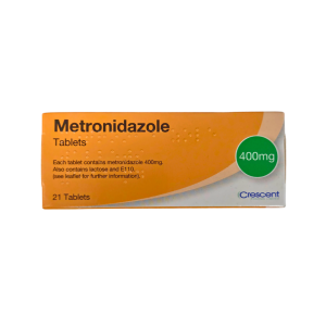 Metronidazole 400mg tablets, pack of 14, prescription antibiotic for bacterial vaginosis (BV)