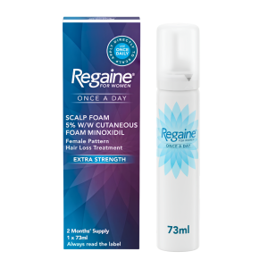Regaine for Women Once a Day Scalp Foam 5% w/w Minoxidil 73ml – Bury Healthcare Online